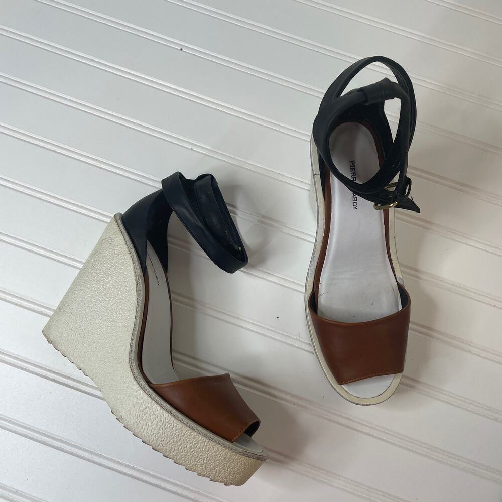 Pierre Hardy Women’s Open Toe Platform Wedges Ankle Strap Sandals Size 8